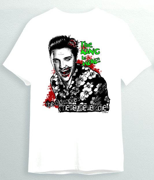 Camiseta The King Ssobre blanco