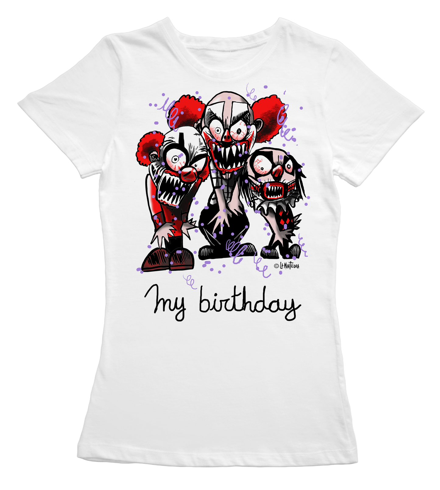 Camiseta Chica My Birhtday en blanco