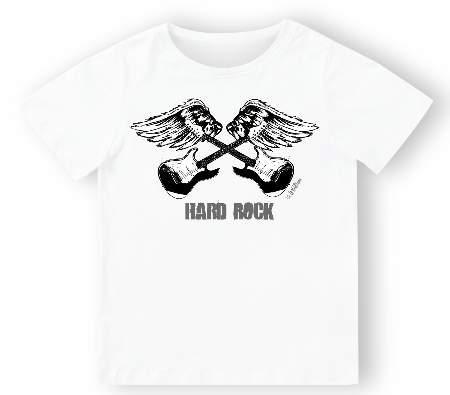 Camiseta niño Guitars en blanco