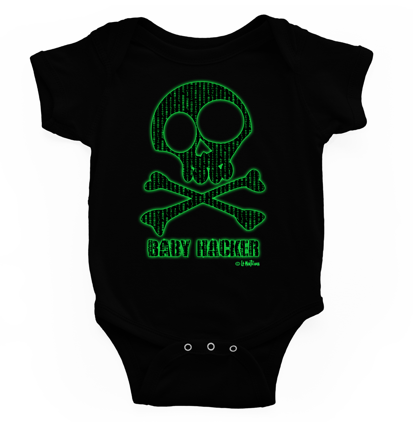 Body bebé Hacker green