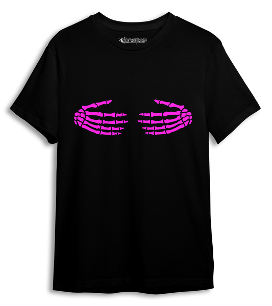 Camiseta Abrazo huesudo Fucsia