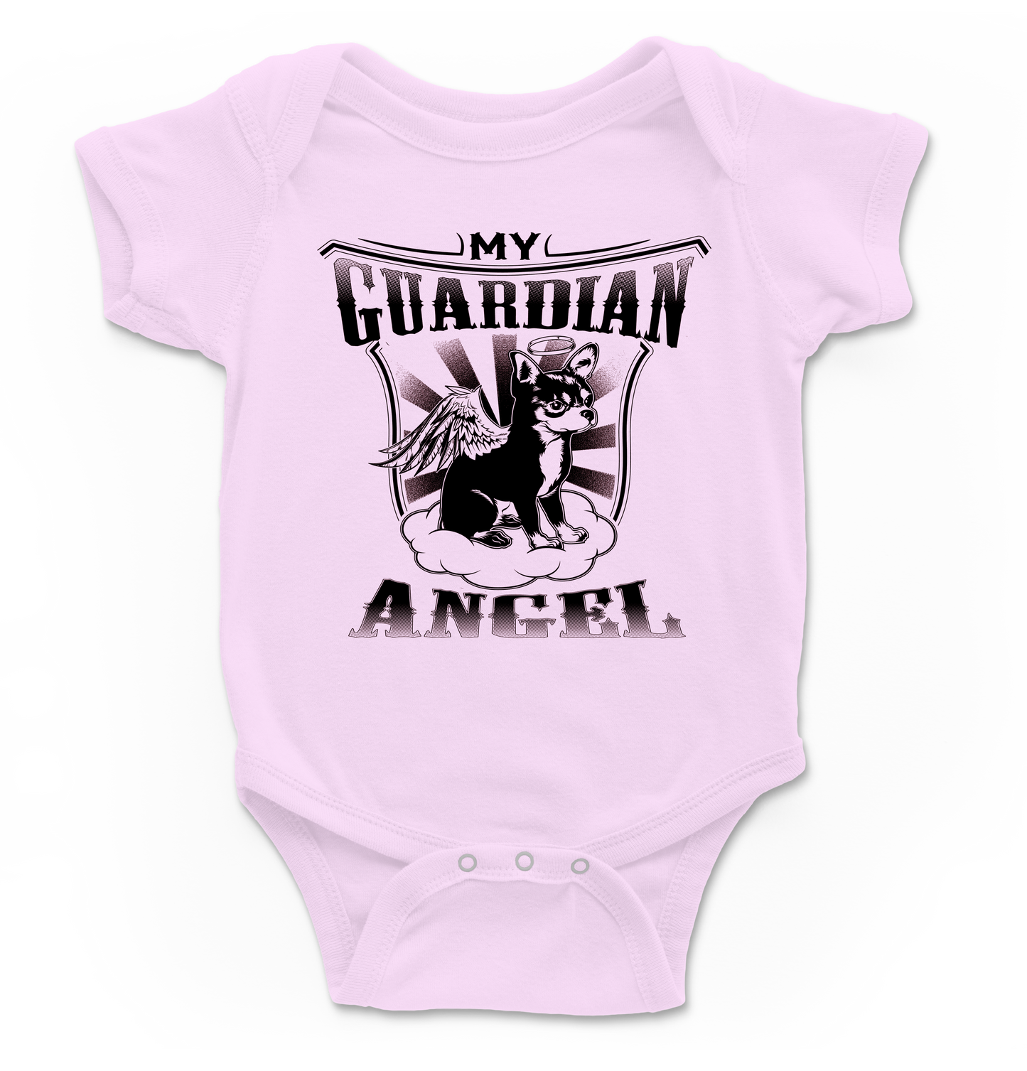 Body bebé My Guardian Angel en rosa