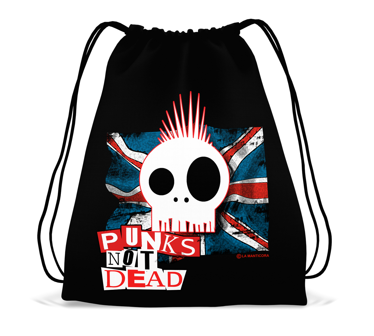 Bolsa Gymsac Bag Punks not dead