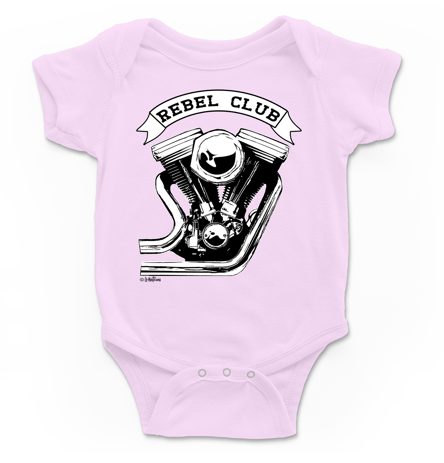 Body bebé Rebel en rosa