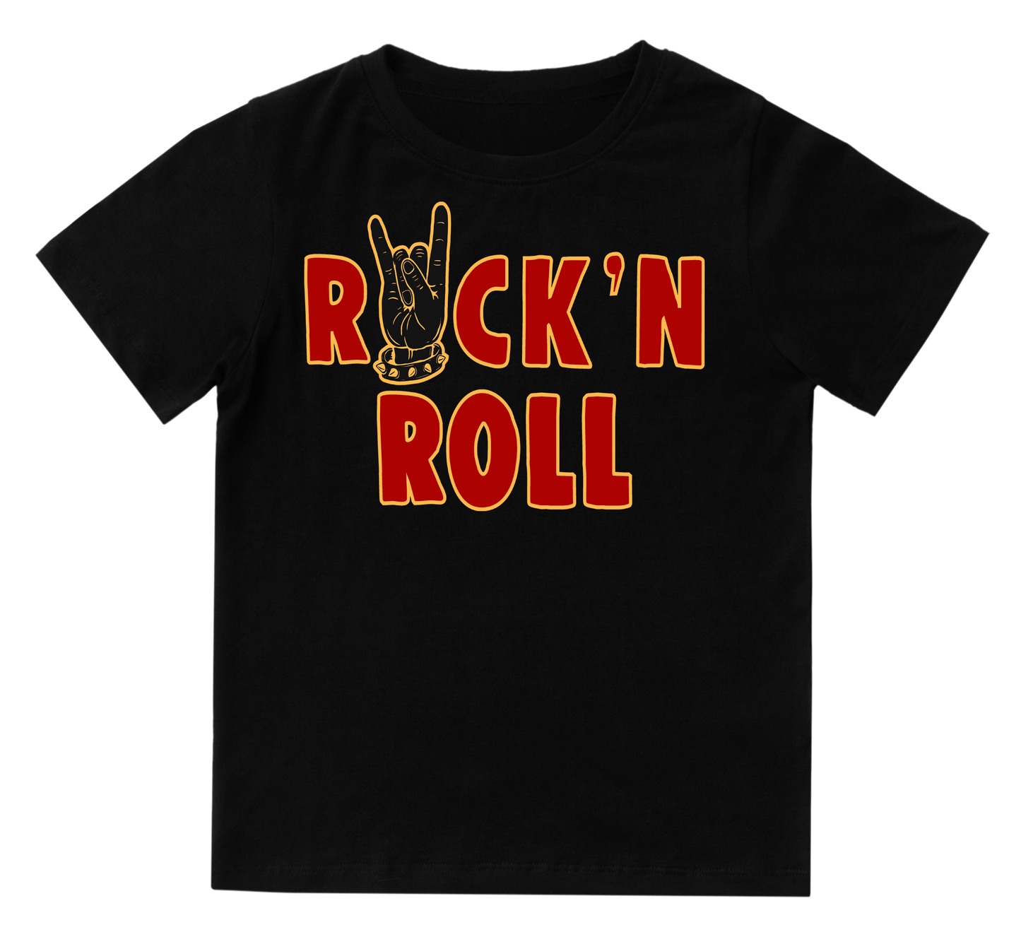 Camiseta bebé Rock mano